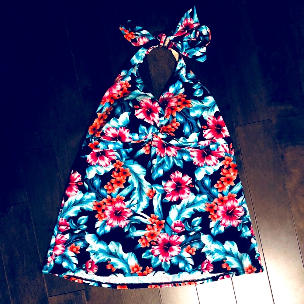 Floral Bathing Suit Top Tankini Top